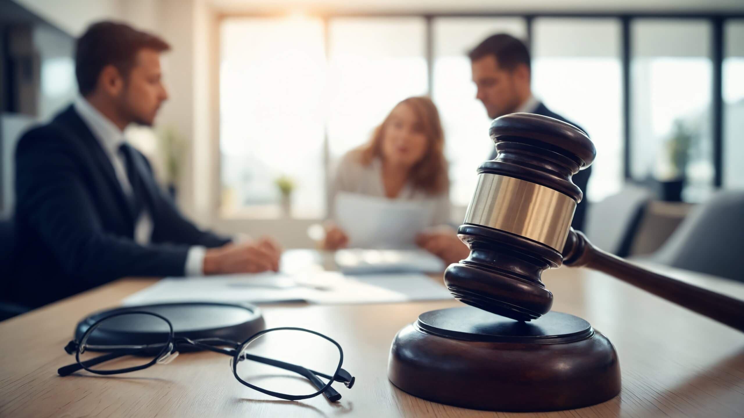 وکیل در حال دفاع در دادگاه بینالمللی